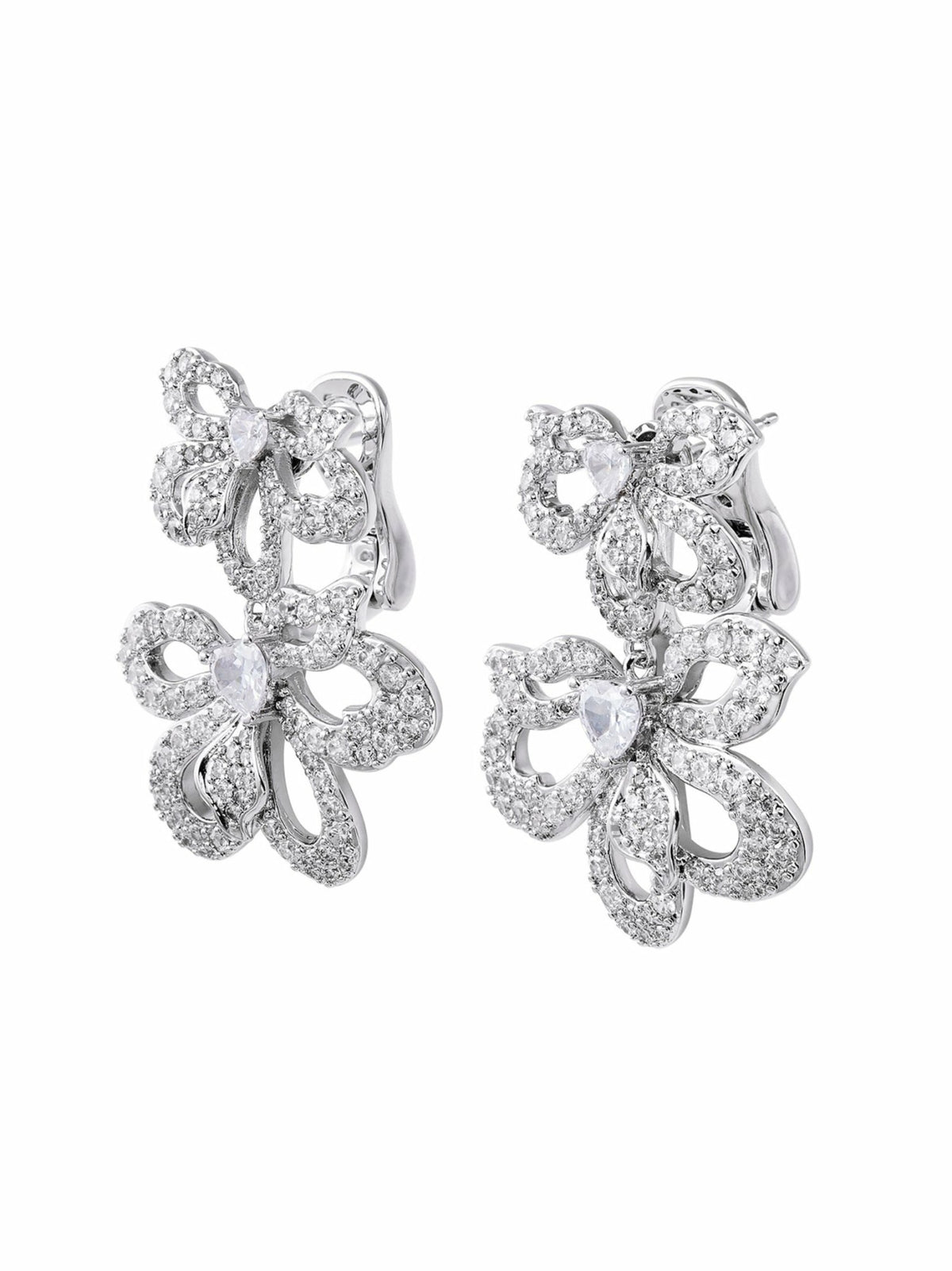 Natalie Earrings: White Earrings for Bridal Shower - Nana Jacqueline