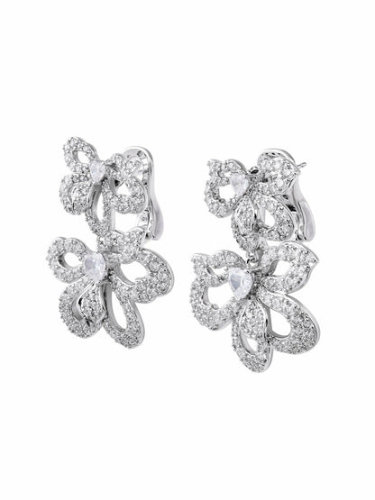 Natalie Earrings: White Earrings for Bridal Shower - Nana Jacqueline
