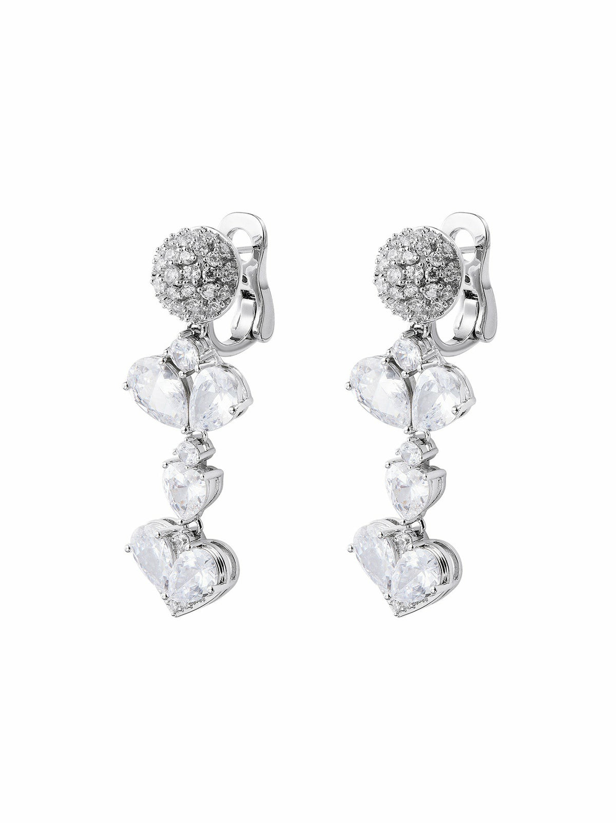 Gigi Earrings: Silver Earrings for Bridal Shower - Nana Jacqueline