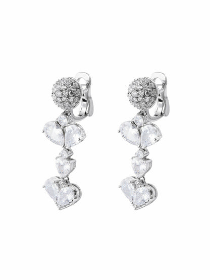 Gigi Earrings: Silver Earrings for Bridal Shower - Nana Jacqueline