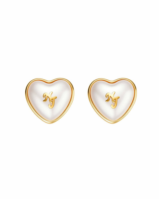 Valencia Earrings: White Pearl Earrings for Bridal Shower - Nana Jacqueline