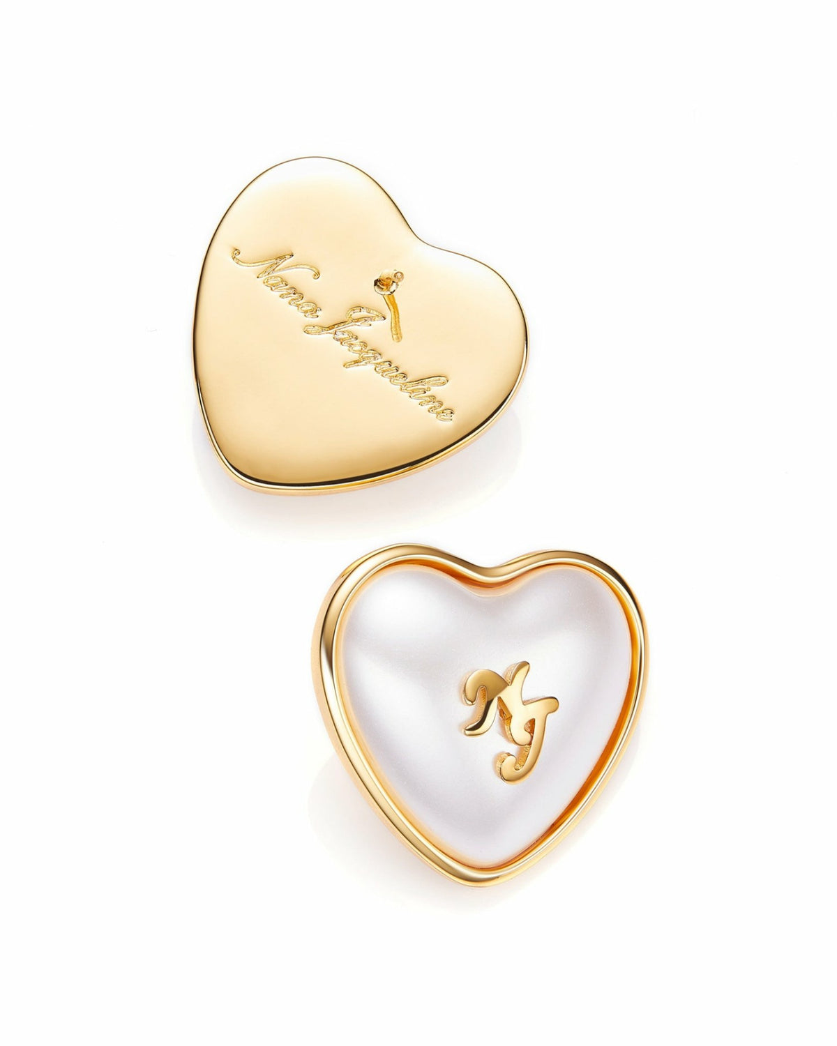 Valencia Earrings: White Pearl Earrings for Bridal Shower - Nana Jacqueline
