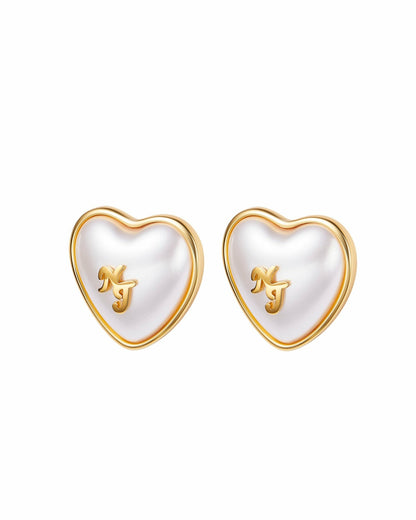 Valencia Earrings: White Pearl Earrings for Bridal Shower - Nana Jacqueline