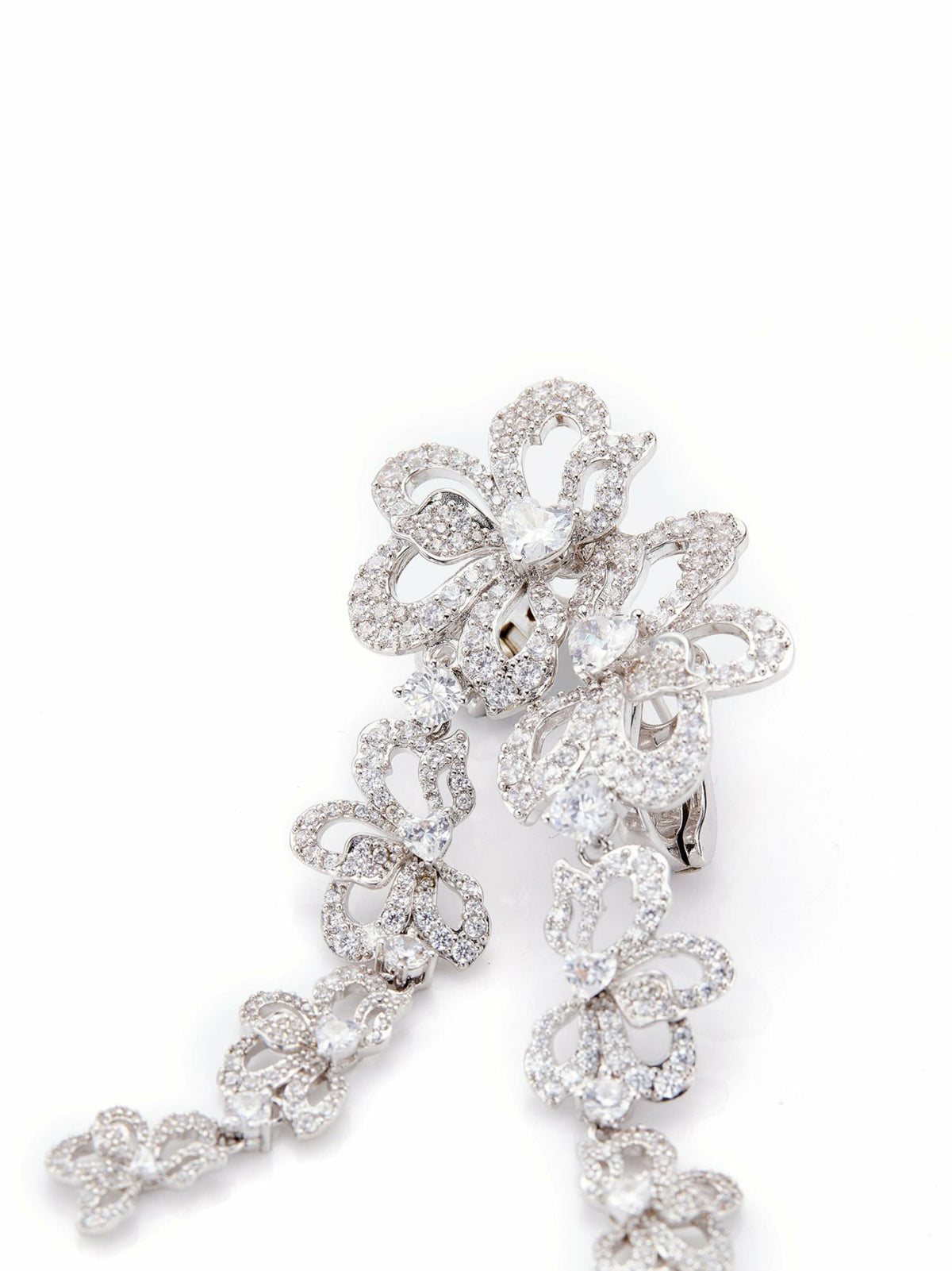 Priscilla Earrings: White Earrings for Formal Events - Nana Jacqueline