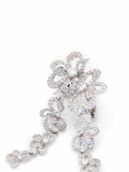 Priscilla Earrings: White Earrings for Formal Events - Nana Jacqueline