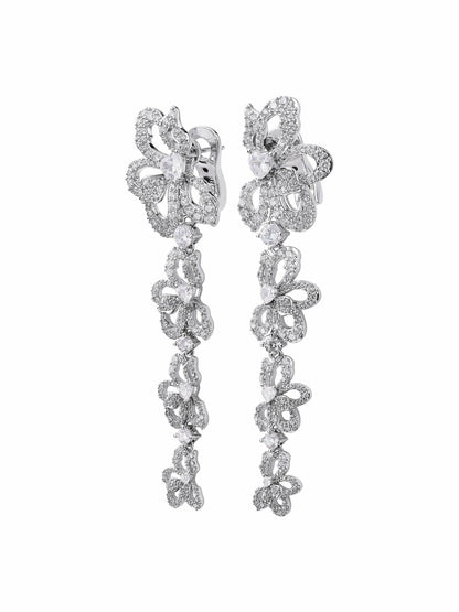 Priscilla Earrings: White Earrings for Formal Events - Nana Jacqueline