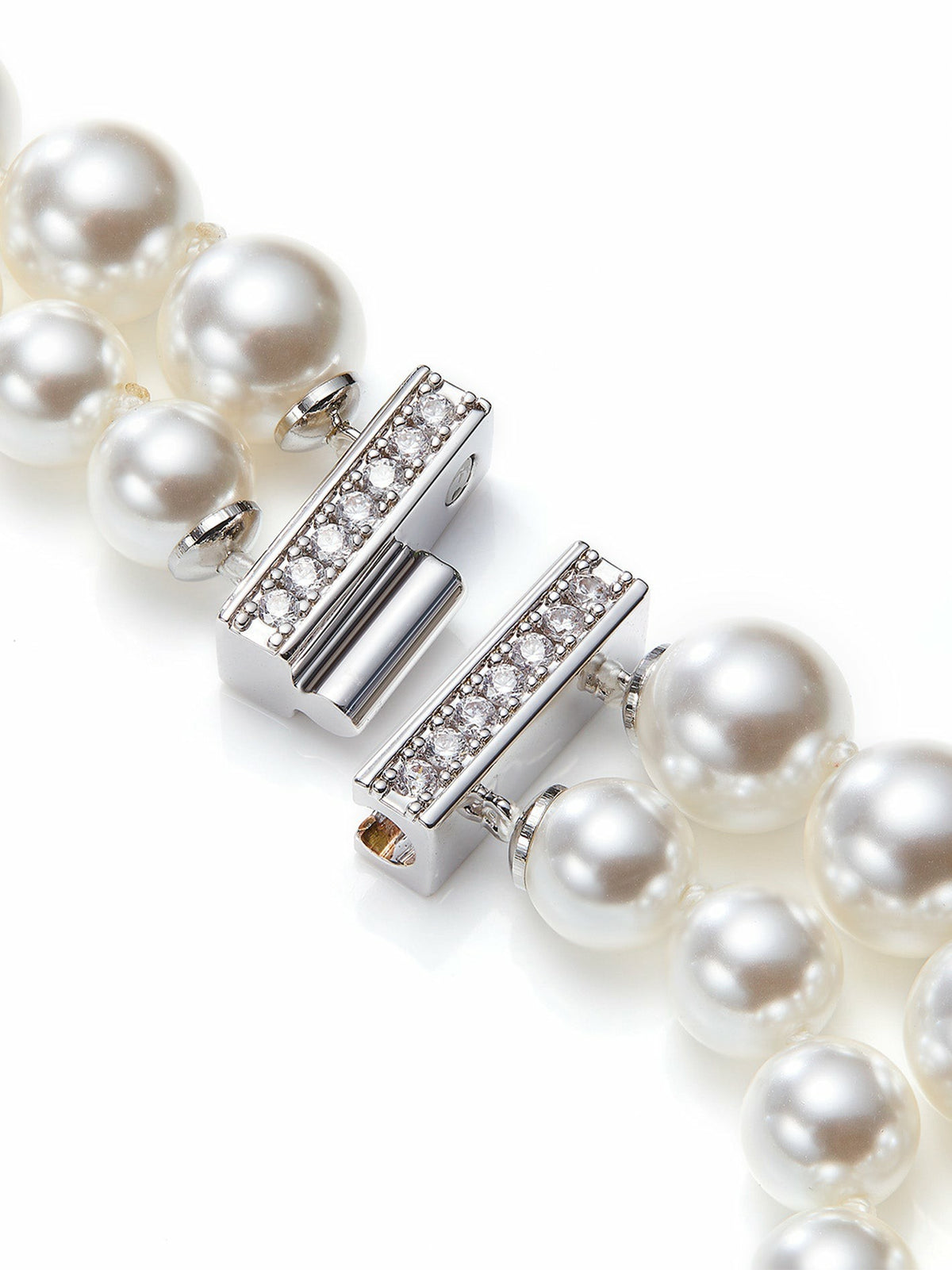 Marisa Necklace: White Pearl Necklace for Bridal Shower - Nana Jacqueline