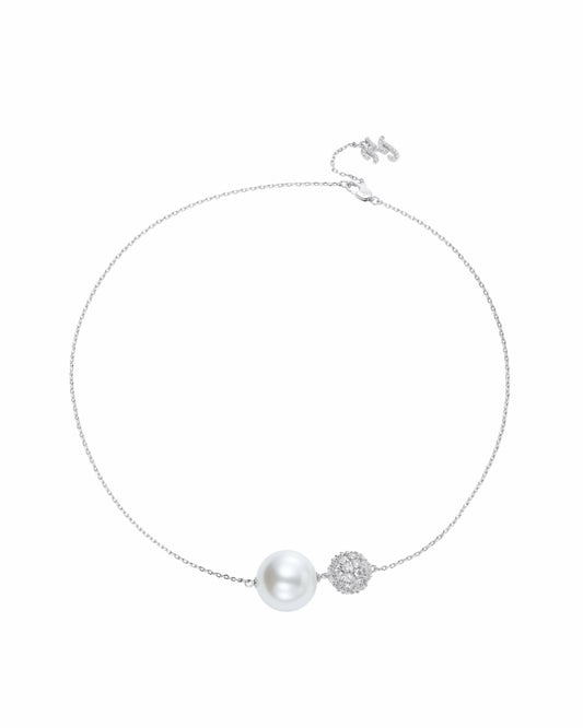 Evie Pearl Necklace: White Necklace for Bridal Shower - Nana Jacqueline