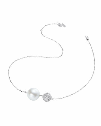 Evie Pearl Necklace: White Necklace for Bridal Shower - Nana Jacqueline