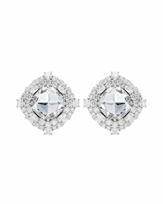 Zephina Earrings: Silver Earrings for Formal Events - Nana Jacqueline