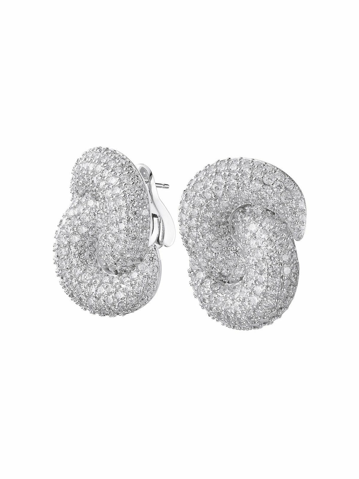 Mia Earrings: White Earrings for Cocktail Party - Nana Jacqueline