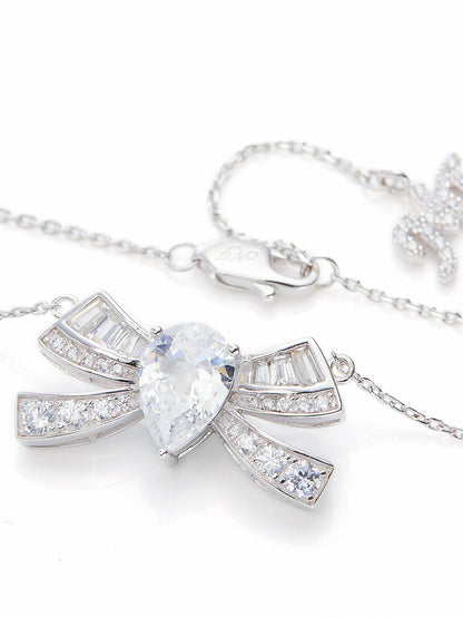 Alysa Necklace: Silver Necklace for Bridal Shower - Nana Jacqueline