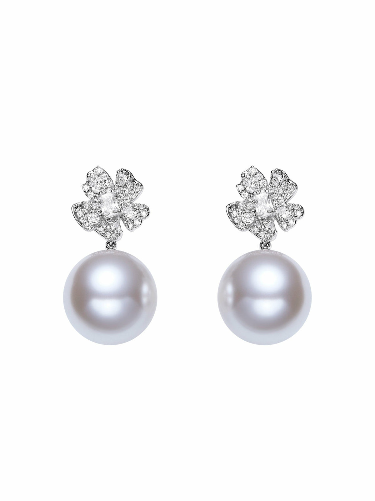 Winslet Pearl Drop White Earrings - Nana Jacqueline