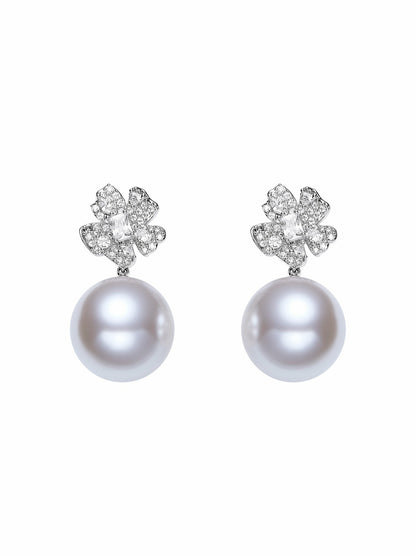 Winslet Pearl Drop White Earrings - Nana Jacqueline