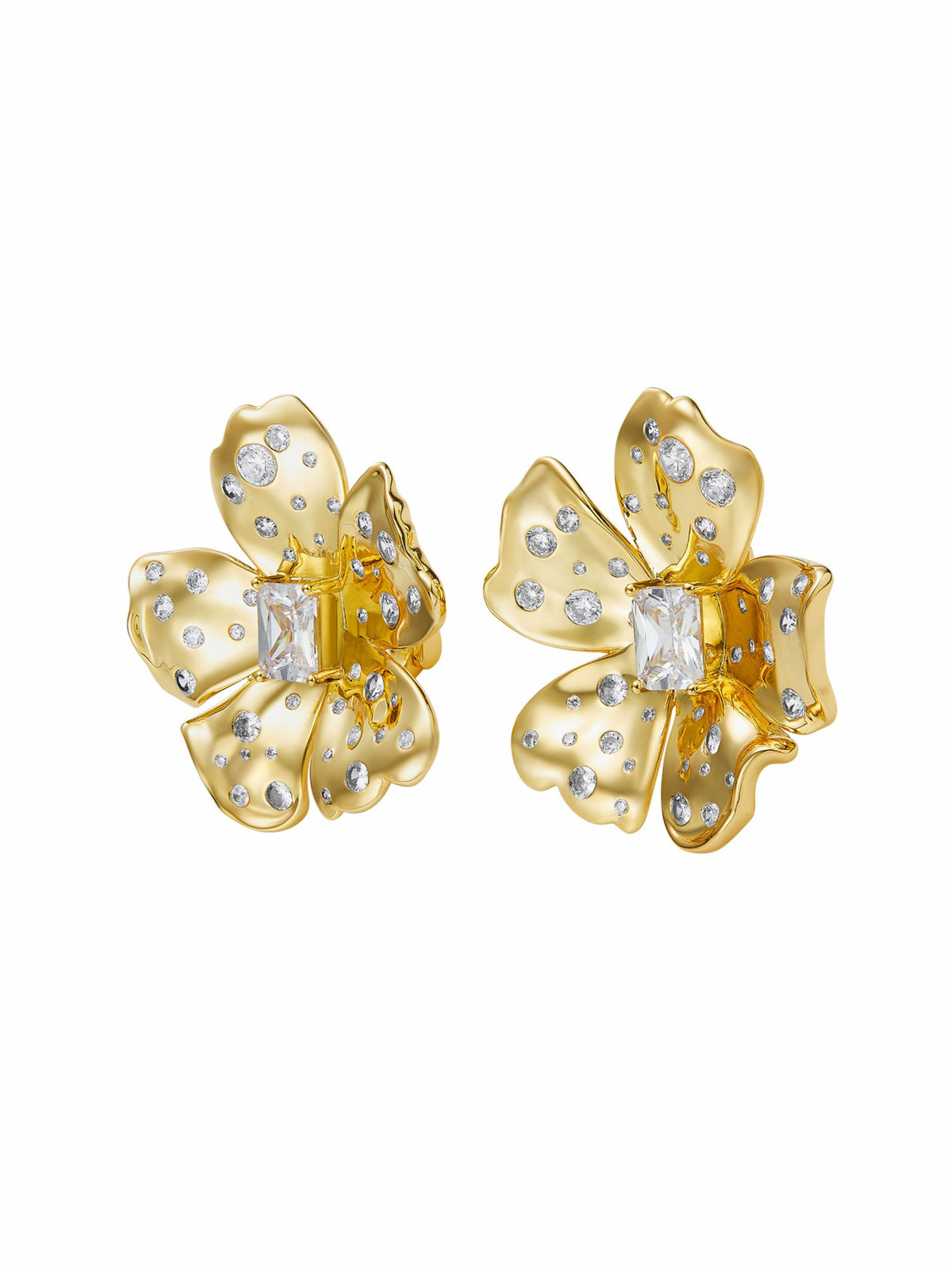 Jolie Floral Gold Earrings - Nana Jacqueline