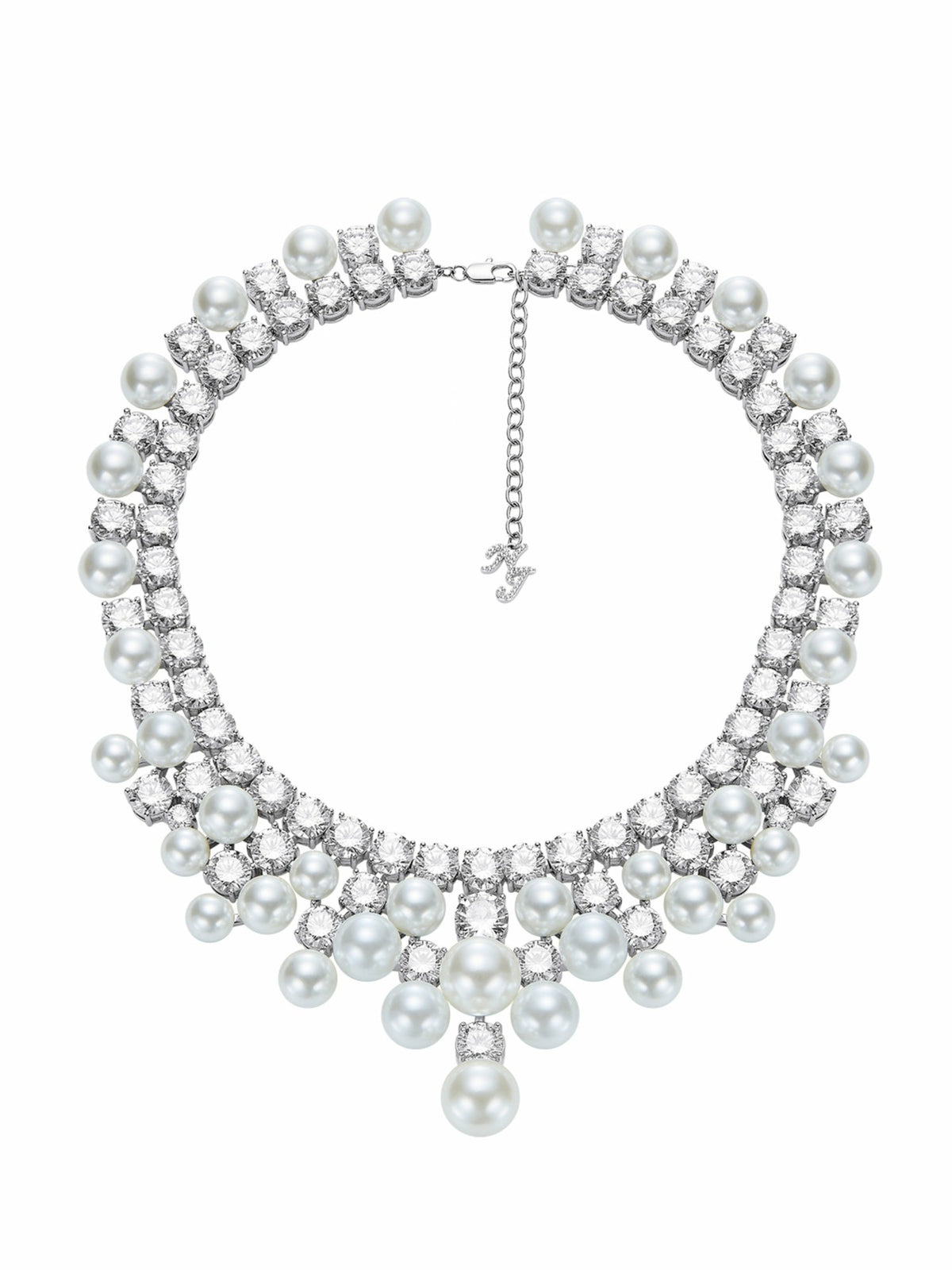 Marceline Pearl Tassel White Necklace - Nana Jacqueline