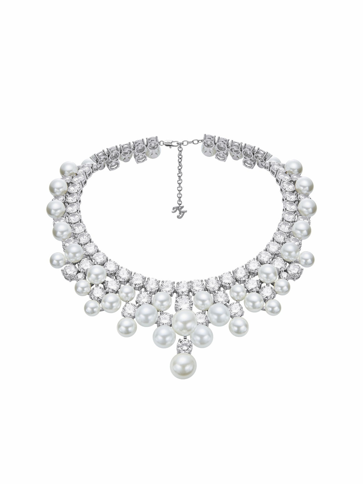 Marceline Pearl Tassel White Necklace - Nana Jacqueline