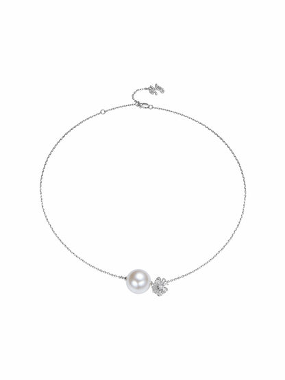 Lovelle Floral Pearl White Necklace - Nana Jacqueline