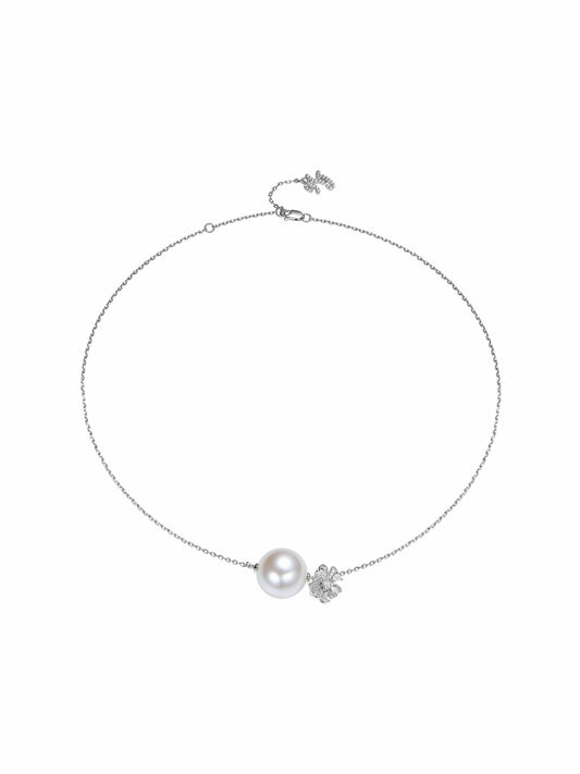Lovelle Floral Pearl White Necklace - Nana Jacqueline