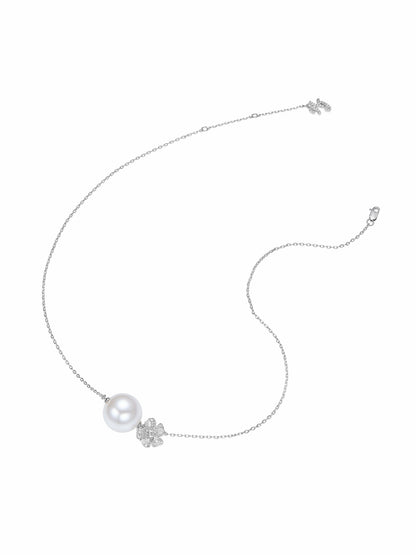 Lovelle Floral Pearl White Necklace - Nana Jacqueline