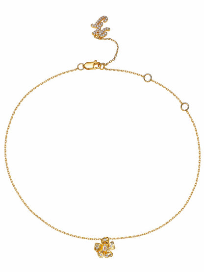 Lumi Floral Pendant Gold Necklace - Nana Jacqueline