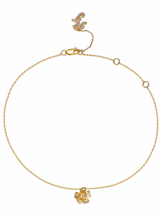 Lumi Floral Pendant Gold Necklace - Nana Jacqueline
