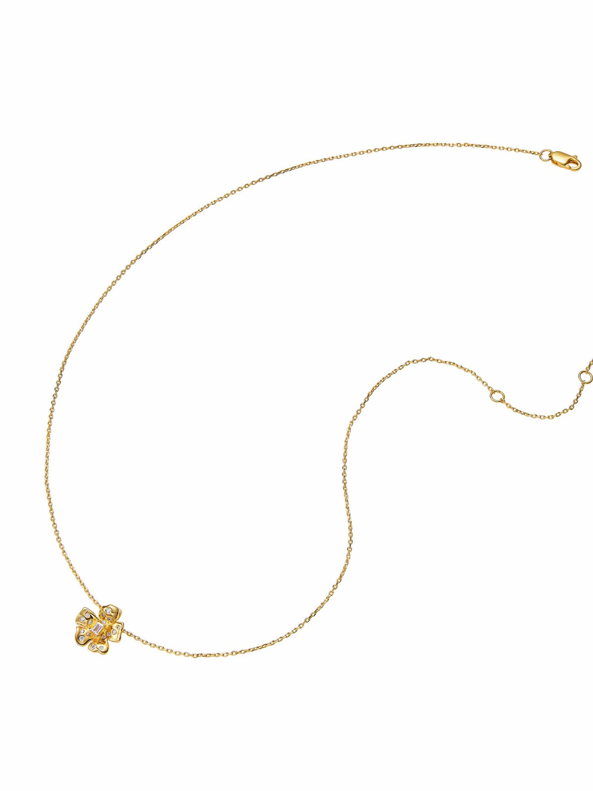 Lumi Floral Pendant Gold Necklace - Nana Jacqueline