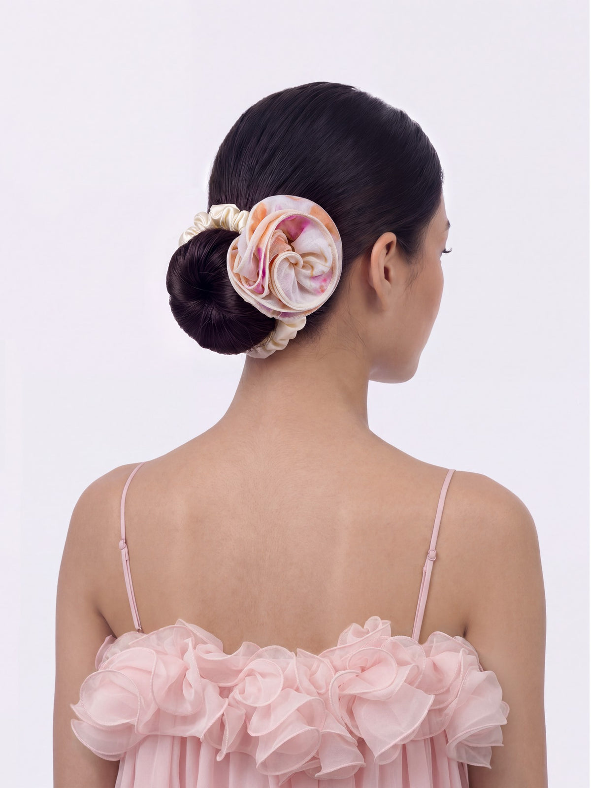 Felicity Floral Print Ivory Hair Tie - Nana Jacqueline