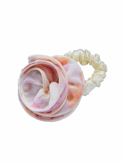 Felicity Floral Print Ivory Hair Tie - Nana Jacqueline