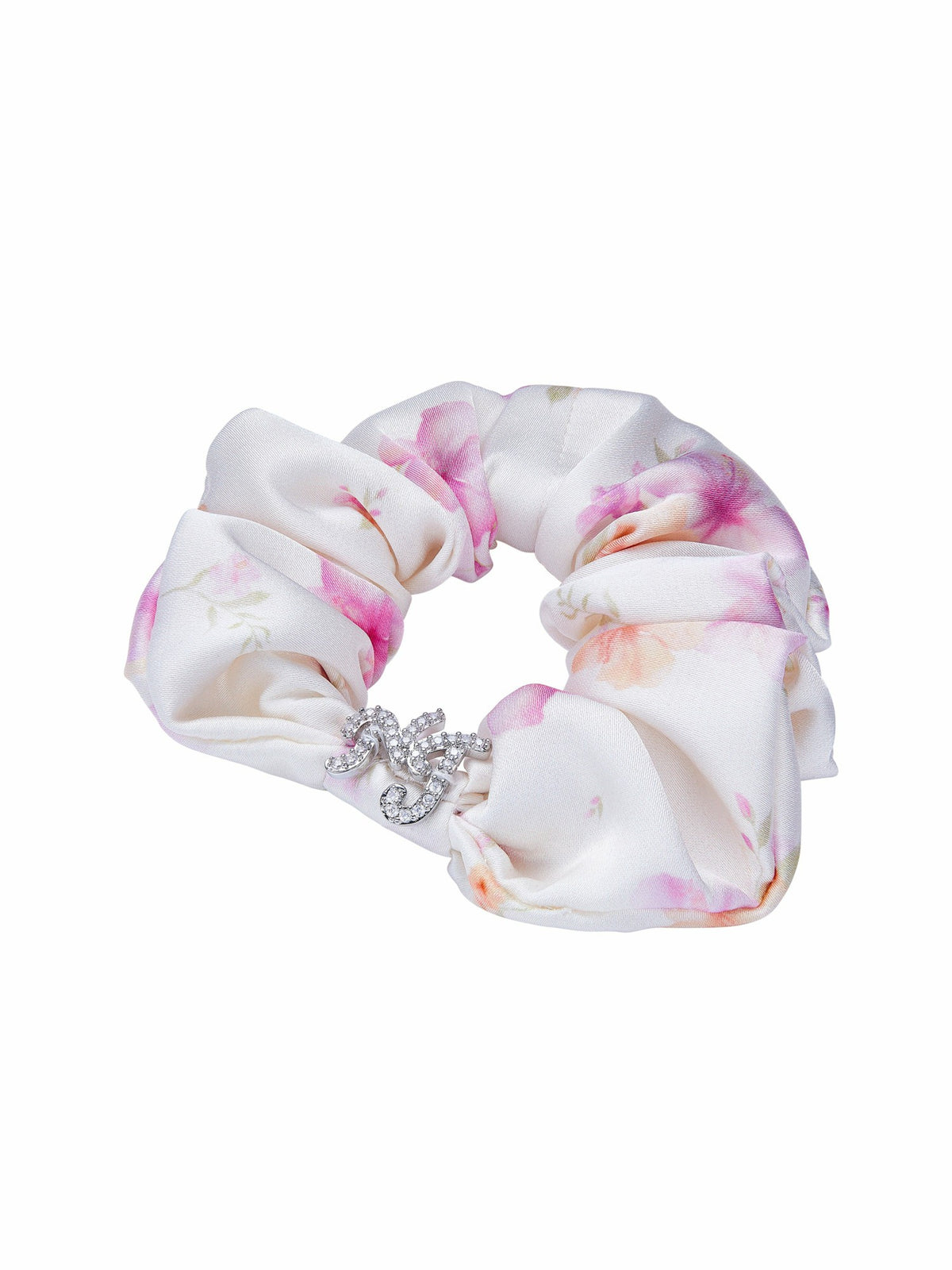 Novella Crystal Logo Ivory Hair Tie - Nana Jacqueline