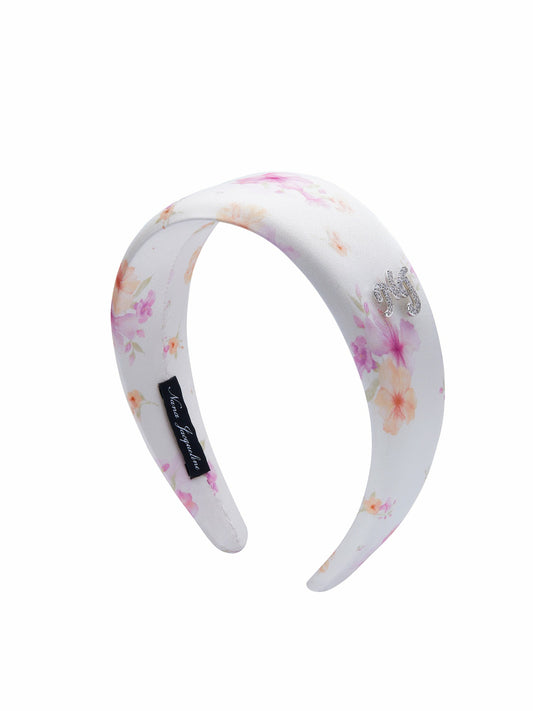 Caraline Logo Print Beige Head Band - Nana Jacqueline