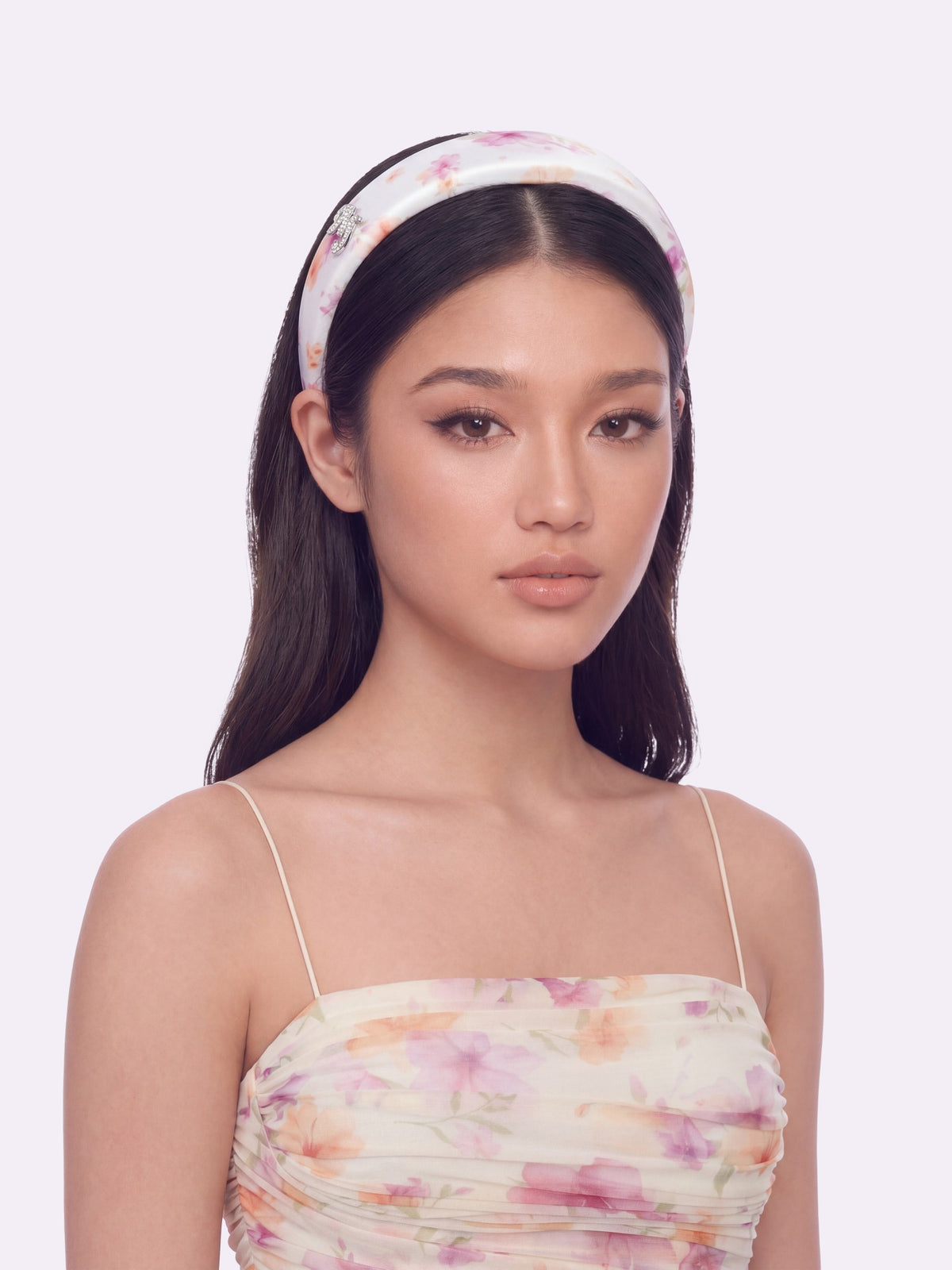 Caraline Logo Print Beige Head Band - Nana Jacqueline