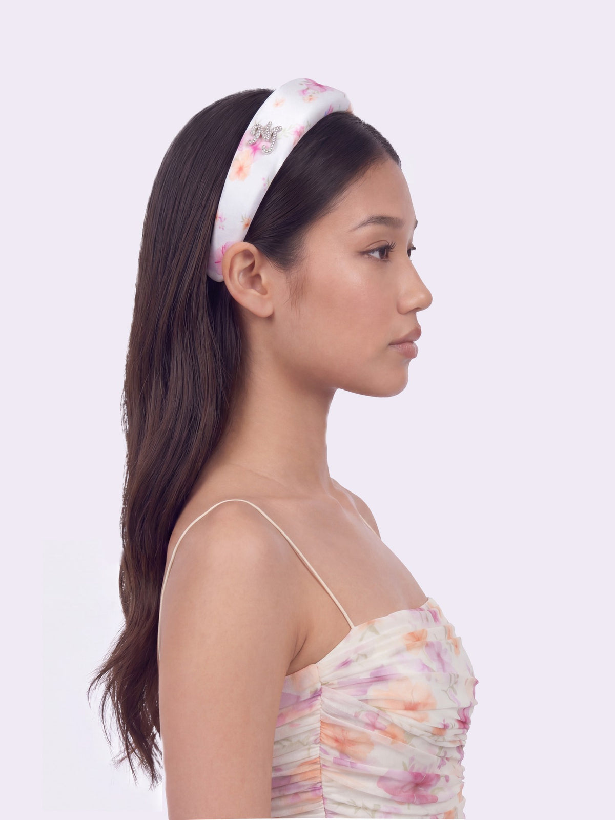 Caraline Logo Print Beige Head Band - Nana Jacqueline