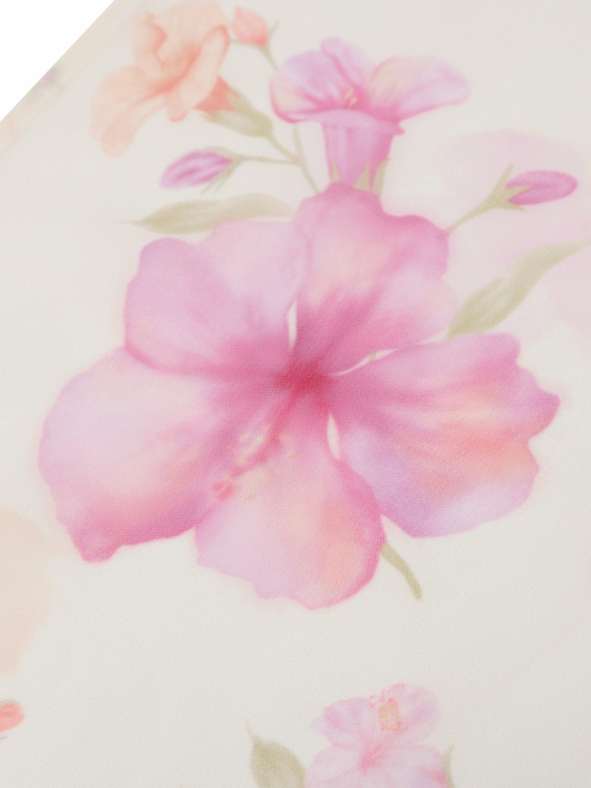 Roselle Floral Print Cream Scarf - Nana Jacqueline