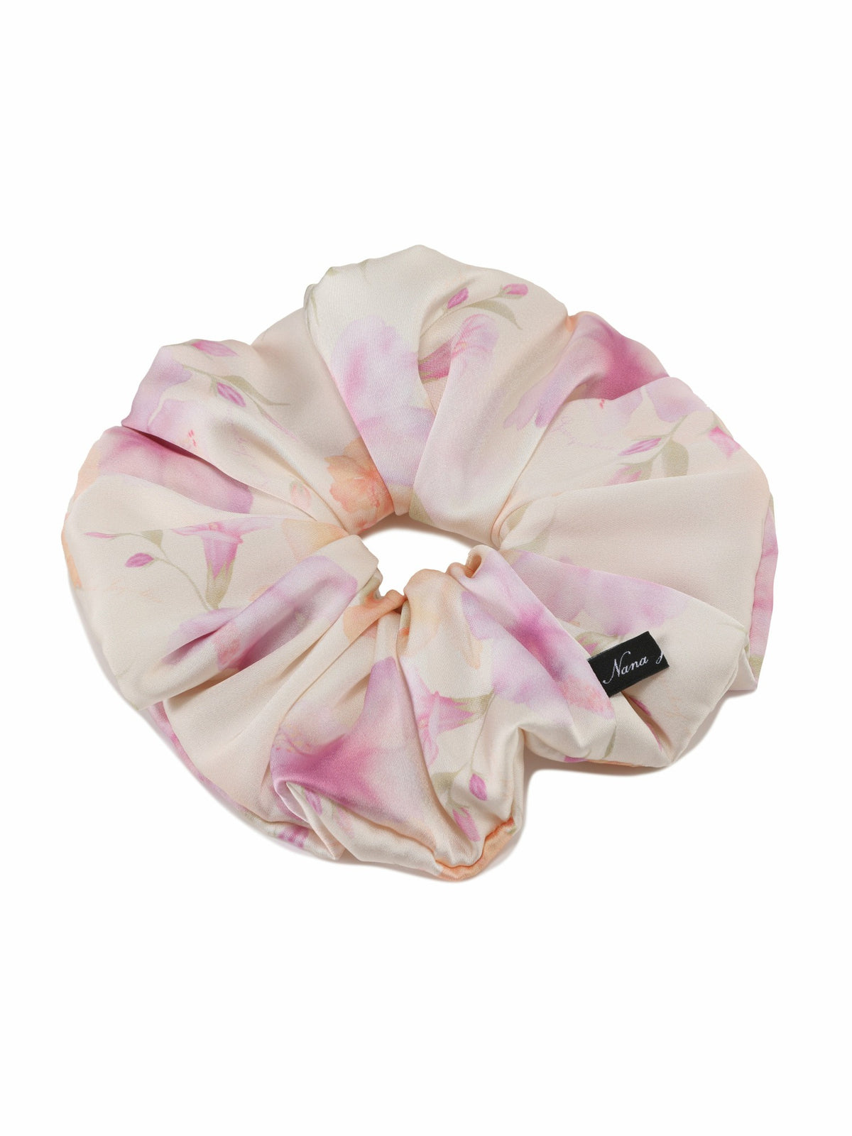 Fleur Floral Print Ivory Scrunchie - Nana Jacqueline