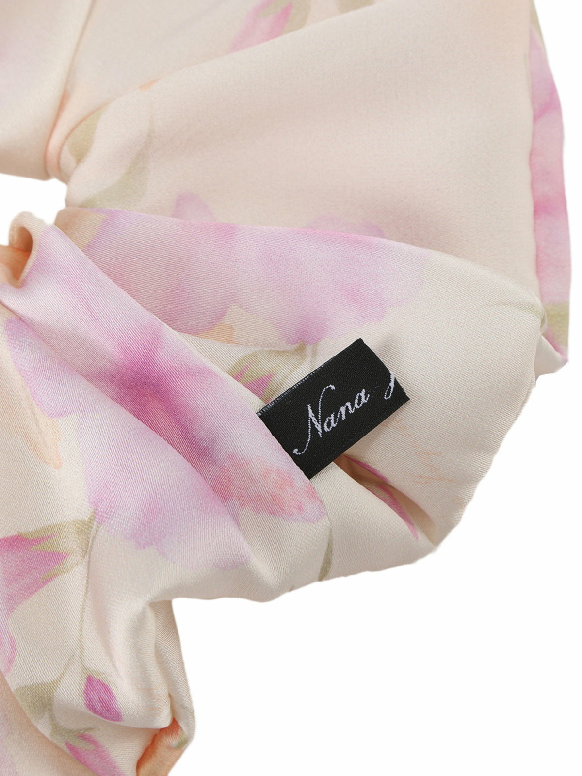 Fleur Floral Print Ivory Scrunchie - Nana Jacqueline