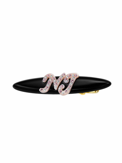 Starlette Logo Black Hair Clip - Nana Jacqueline