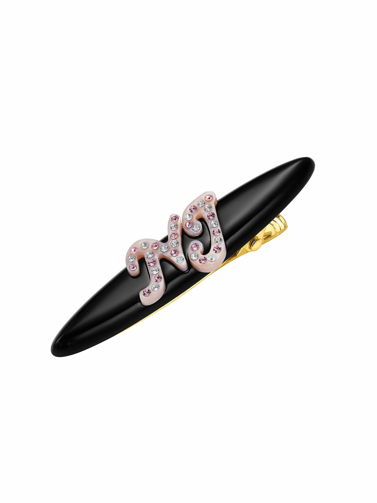 Starlette Logo Black Hair Clip - Nana Jacqueline