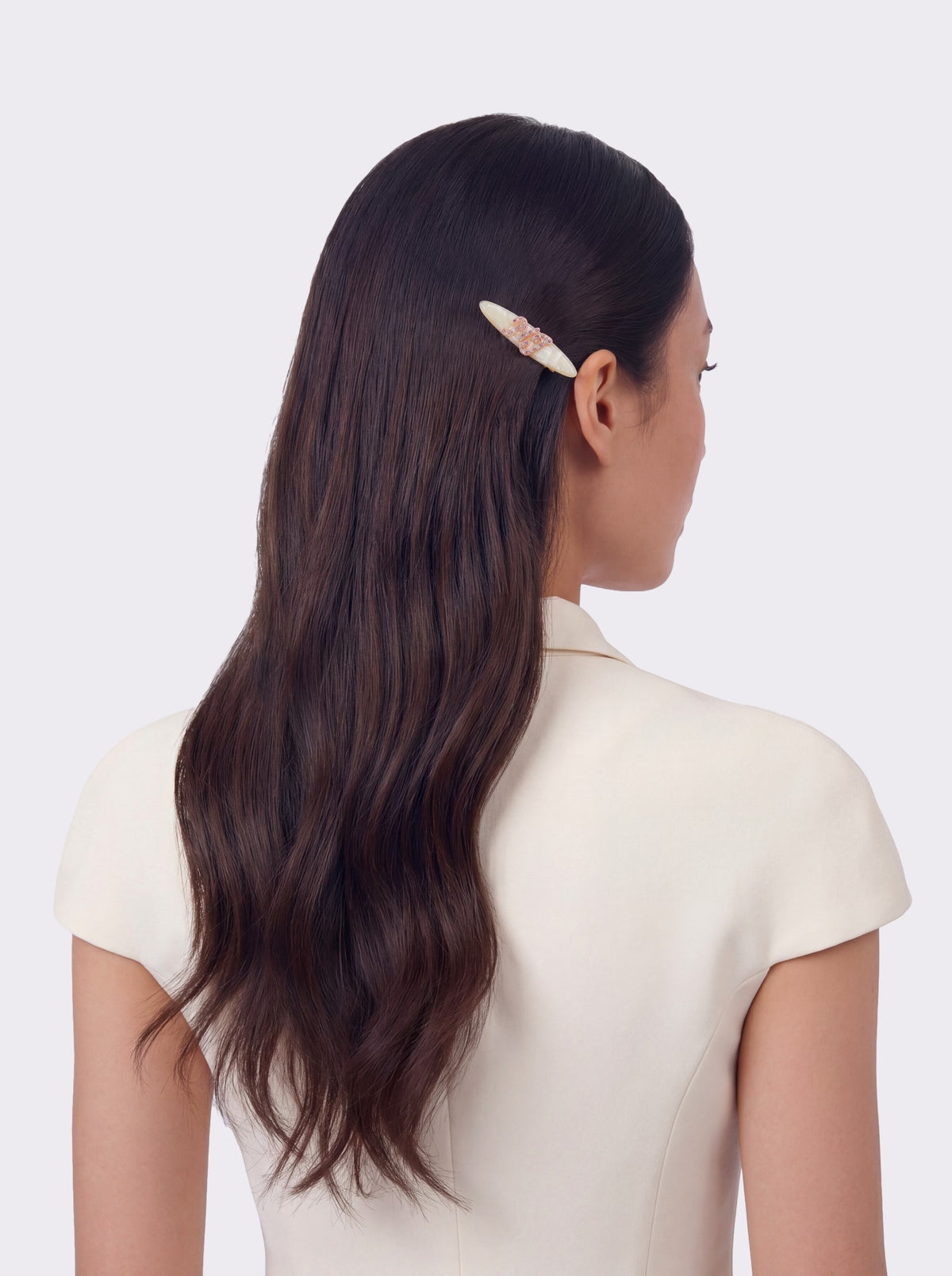 Starlette Logo Crystal Pink Hair Clip - Nana Jacqueline