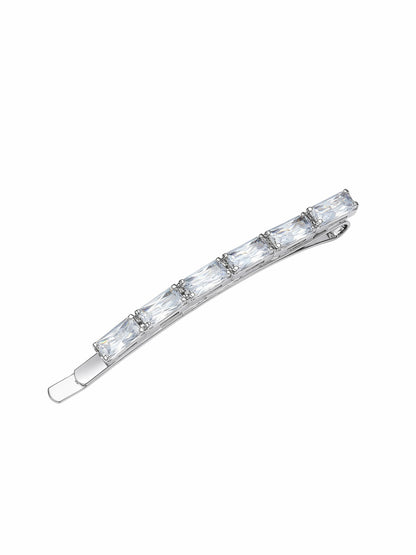 Harlowe Floral Crystal White Hair Clip - Nana Jacqueline