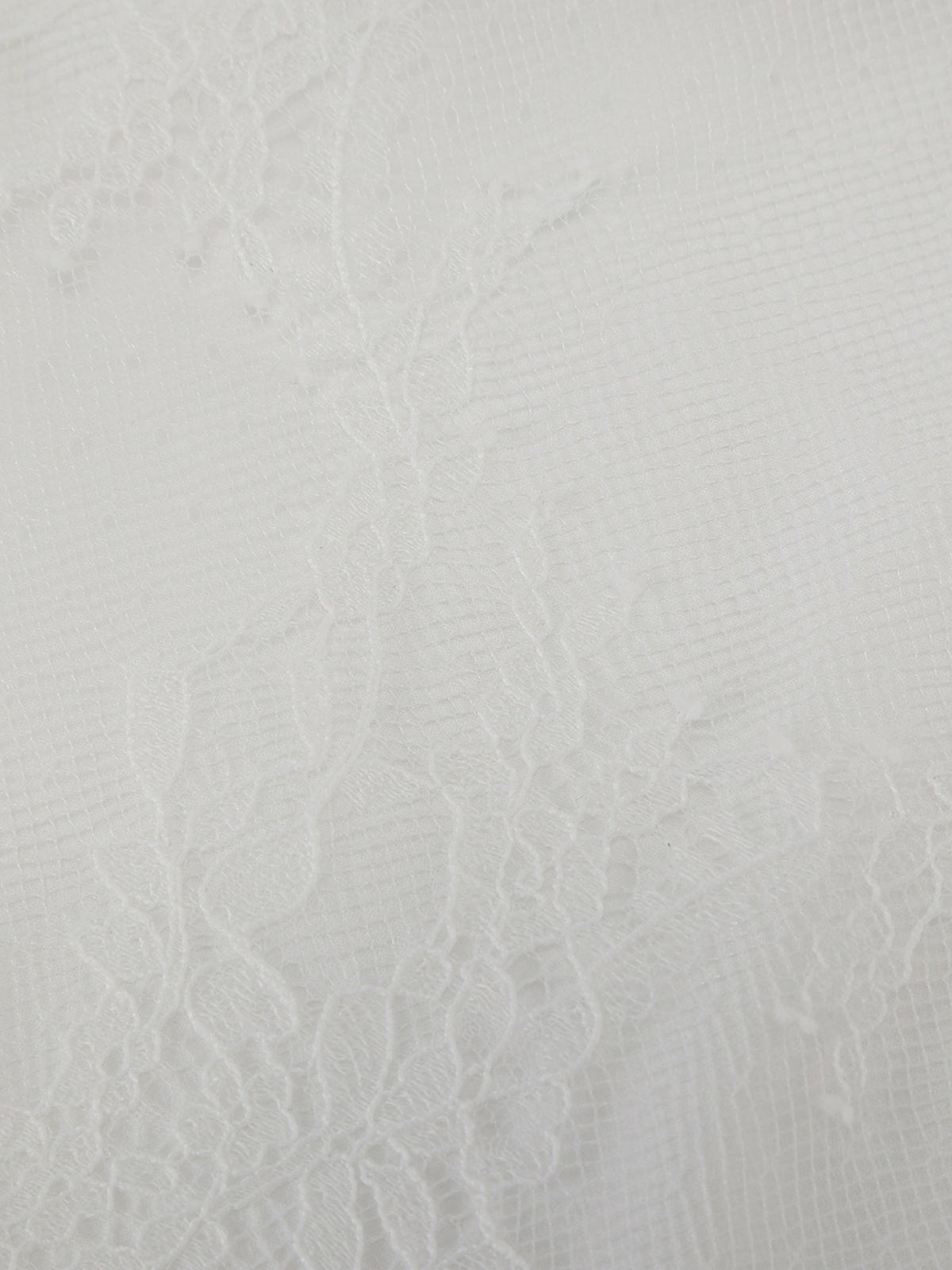 Sylvie Lace-Trim White Headscarf - Nana Jacqueline