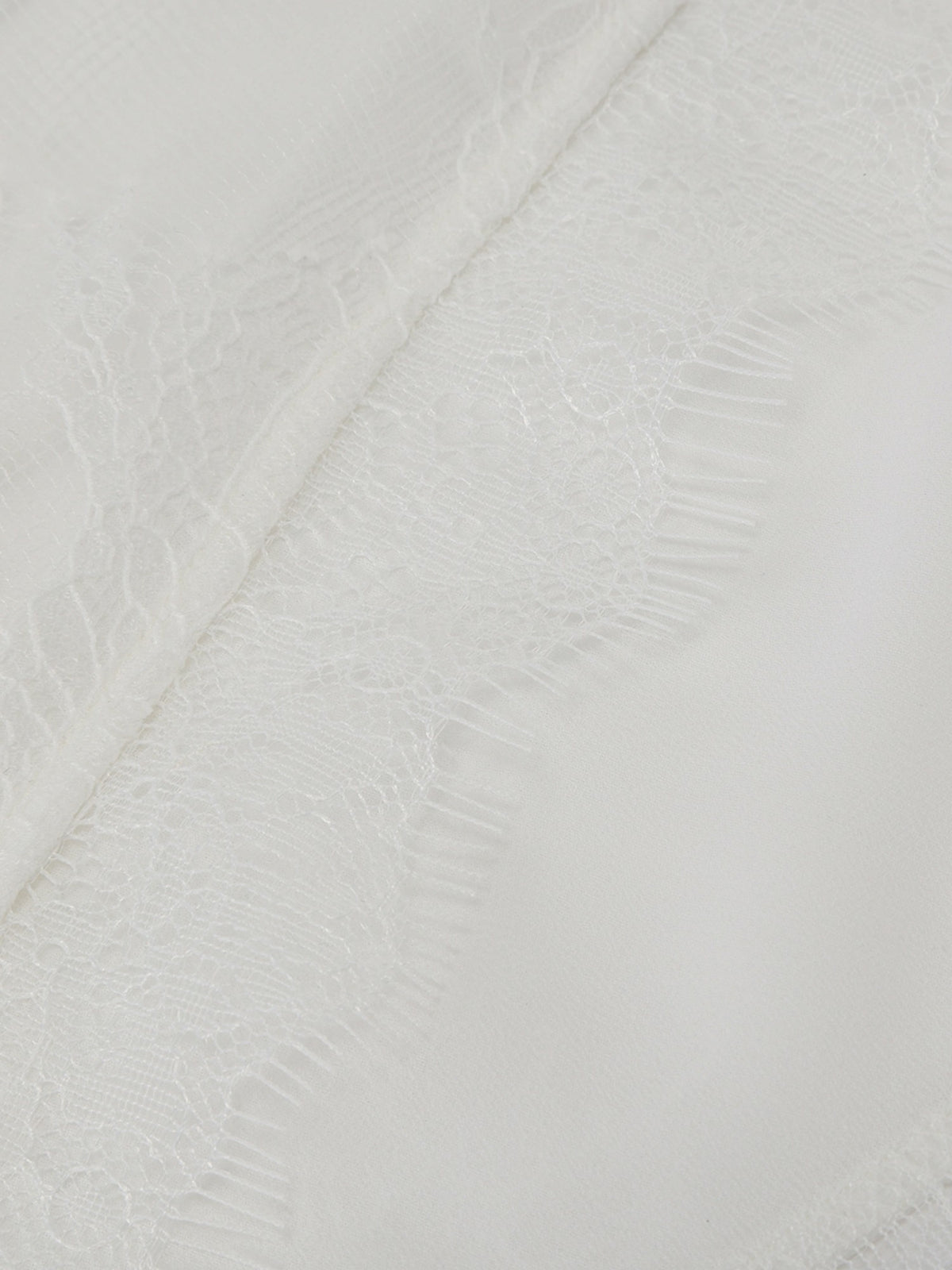 Sylvie Lace-Trim White Headscarf - Nana Jacqueline