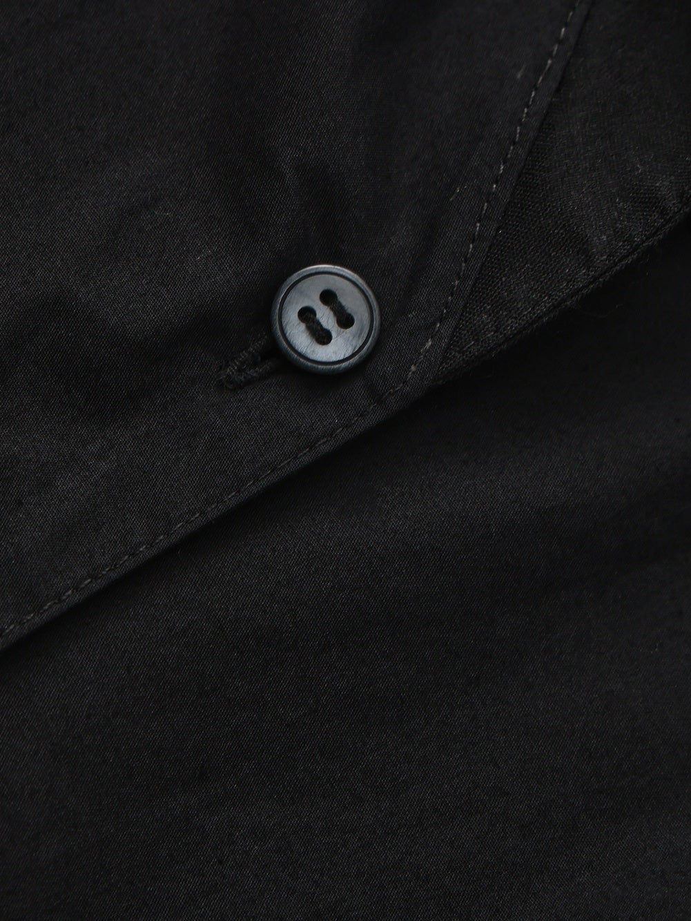 Black Tailored Long Sleeve Button-Down Shirt - Nana Jacqueline