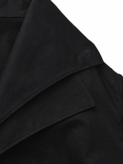 Black Tailored Long Sleeve Button-Down Shirt - Nana Jacqueline