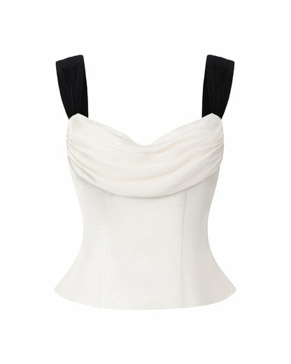 Gia Bow Top: White Top for Date Night - Nana Jacqueline