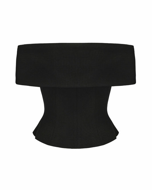 Blakely Top: Black Top for Date Night - Nana Jacqueline