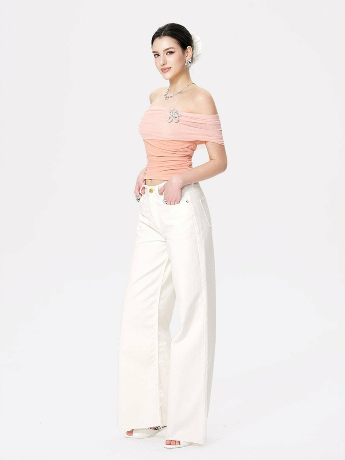 Marlene Top: Pink Top for Date Night - Nana Jacqueline