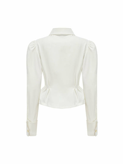 Kensie Top + Tie: White Top for Girls' Night Out - Nana Jacqueline