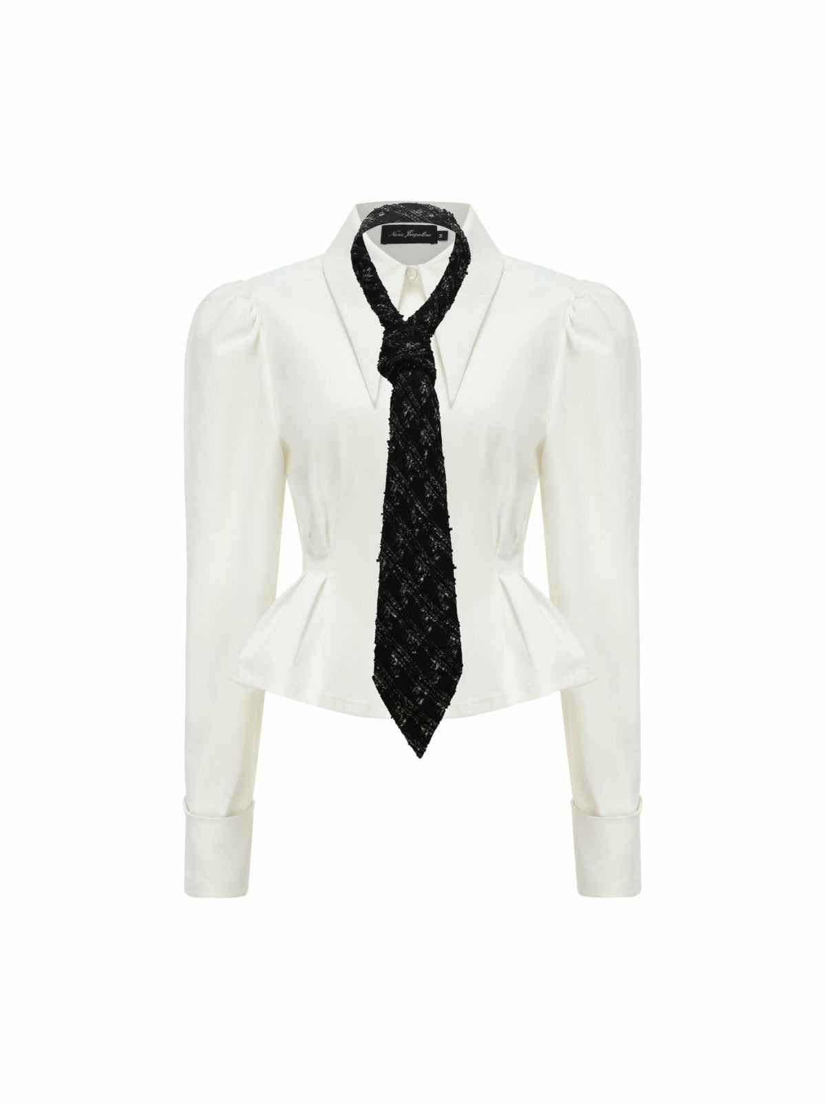 Kensie Top + Tie: White Top for Girls' Night Out - Nana Jacqueline