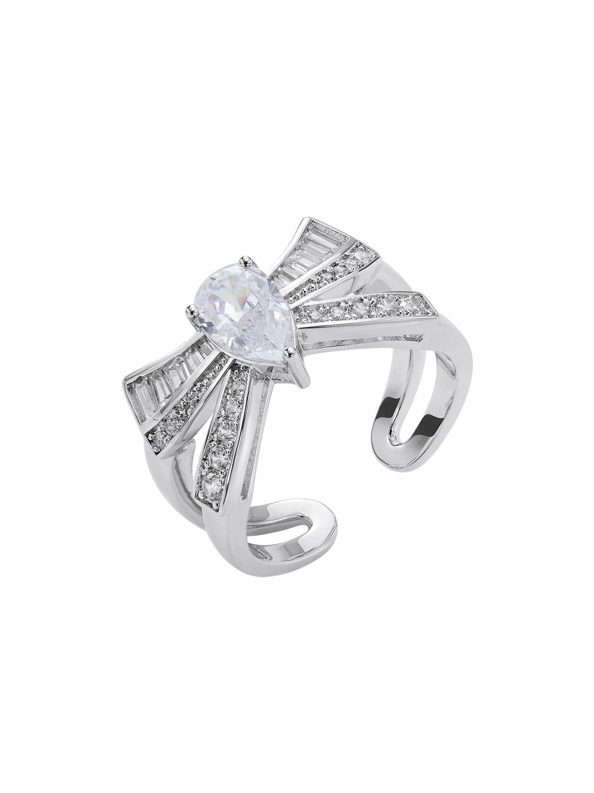 Claira Ring: White Ring for Engagement Party - Nana Jacqueline